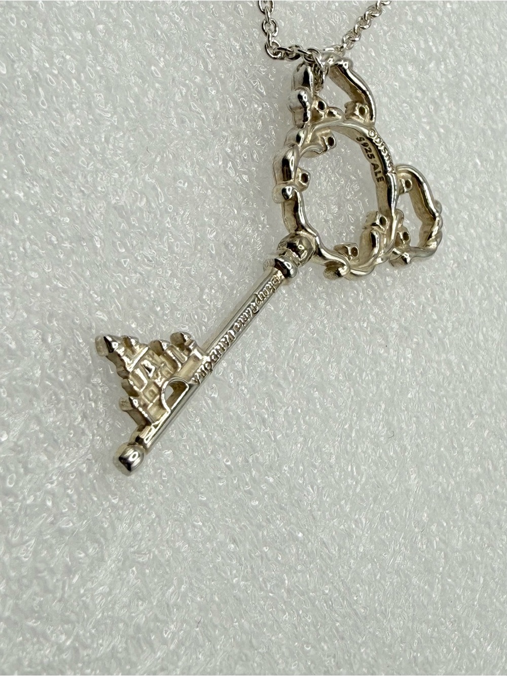Pandora Disney Parks Exclusive Mickey Mouse Fantasyland Castle Key Necklace - Picture 5 of 13